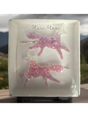Meri Meri Girls Unicorn Ombre Hair Clips Sparkly Boxed Gift Set Party Whimsical